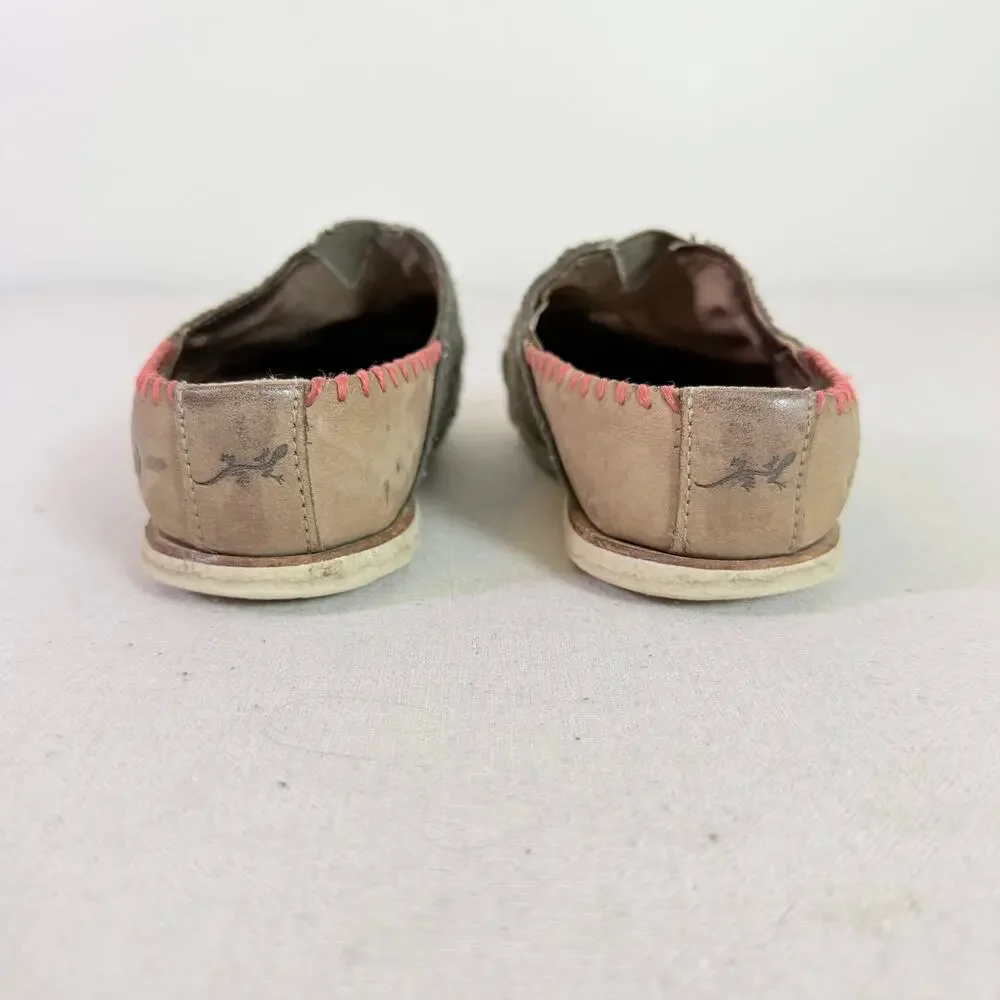 Chaco Harper Ivy Wool Slipper Womens 7 Handmade Felt Leaves Woodland Elf Slip On